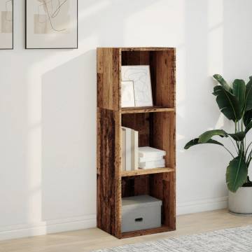  Bookcase Old Wood 40x30x114 cm Engineered Wood