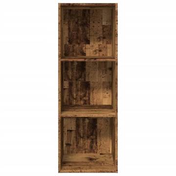  Bookcase Old Wood 40x30x114 cm Engineered Wood