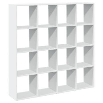  Book Cabinet White 137.5x29x137.5 cm Engineered Wood