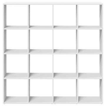  Book Cabinet White 137.5x29x137.5 cm Engineered Wood