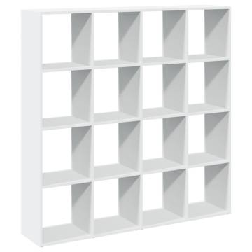  Book Cabinet White 137.5x29x137.5 cm Engineered Wood