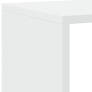  Book Cabinet White 137.5x29x137.5 cm Engineered Wood