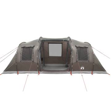  Camping Tent Tunnel 4-Person Brown Waterproof