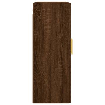 Wall Mounted Cabinets 2 pcs Brown Oak 69.5x34x90 cm