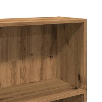  Bookcase Artisian Oak 80x24x176 cm Engineered Wood