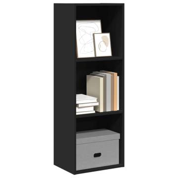  Bookcase Black 40x30x114 cm Engineered Wood