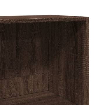  Bookcase Brown Oak 40x30x152 cm Engineered Wood