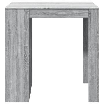  Bar Table Grey Sonoma 102x70x103.5 cm Engineered Wood