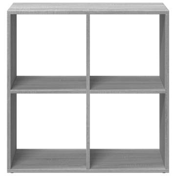  Room Divider Bookcase Grey Sonoma 69.5x29x69.5 cm Engineered Wood