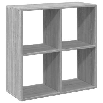  Room Divider Bookcase Grey Sonoma 69.5x29x69.5 cm Engineered Wood