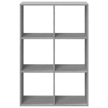  Room Divider Bookcase Grey Sonoma 69.5x29x103.5 cm Engineered Wood