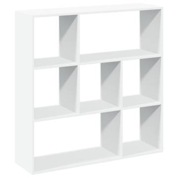  Room Divider Bookcase White 102x29x103.5 cm Engineered Wood