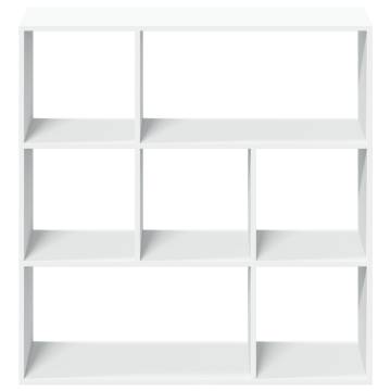  Room Divider Bookcase White 102x29x103.5 cm Engineered Wood