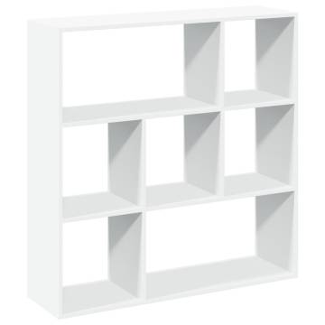  Room Divider Bookcase White 102x29x103.5 cm Engineered Wood