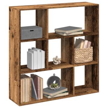  Room Divider Bookcase Old Wood 102x29x103.5 cm Engineered Wood