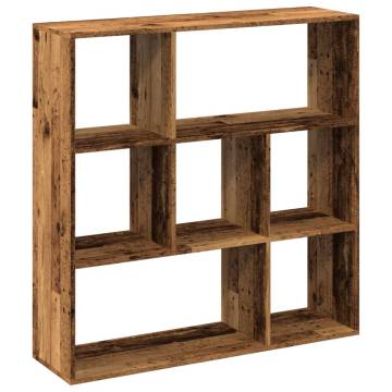  Room Divider Bookcase Old Wood 102x29x103.5 cm Engineered Wood