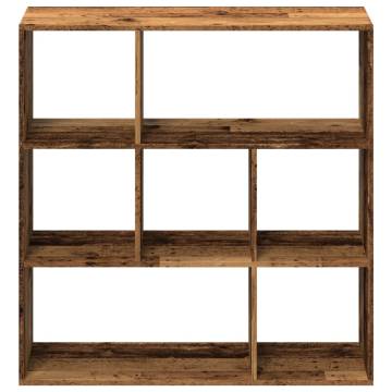  Room Divider Bookcase Old Wood 102x29x103.5 cm Engineered Wood