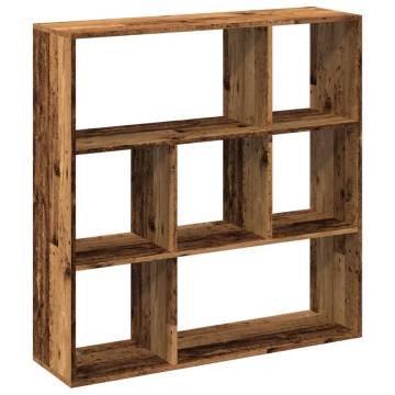  Room Divider Bookcase Old Wood 102x29x103.5 cm Engineered Wood