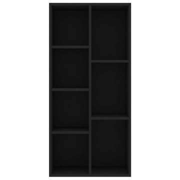 Book Cabinet Black 50x25x106 cm Engineered Wood