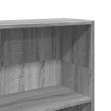  Bookcase Grey Sonoma 80x24x109 cm Engineered Wood