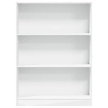  Bookcase White 80x24x109 cm Engineered Wood