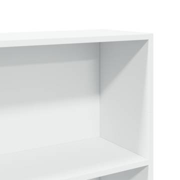  Bookcase White 80x24x109 cm Engineered Wood