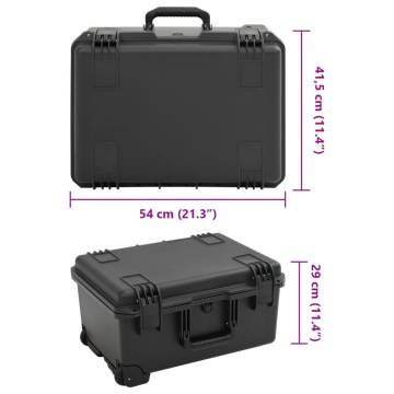  Portable Flight Case Black 54x41.5x29 cm PP