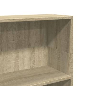  Bookcase Sonoma Oak 80x24x109 cm Engineered Wood