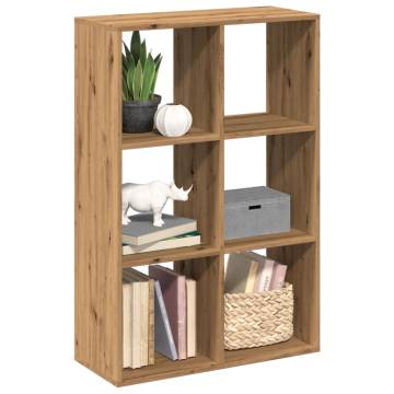  Room Divider Bookcase Artisan Oak 69.5x29x103.5 cm Engineered Wood