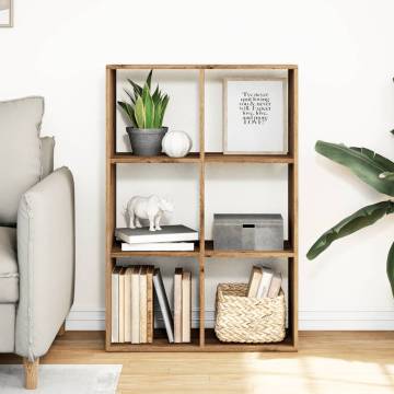  Room Divider Bookcase Artisan Oak 69.5x29x103.5 cm Engineered Wood