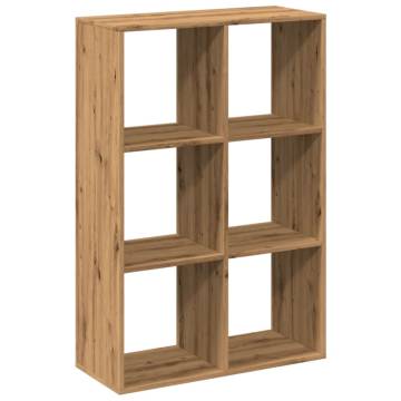  Room Divider Bookcase Artisan Oak 69.5x29x103.5 cm Engineered Wood