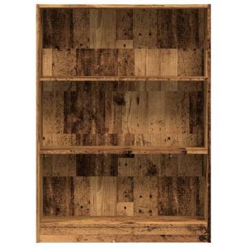  Bookcase Old Wood 80x24x109 cm Engineered Wood