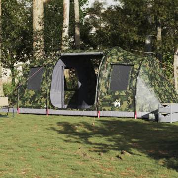  Camping Tent Tunnel 4-Person Camouflage Waterproof