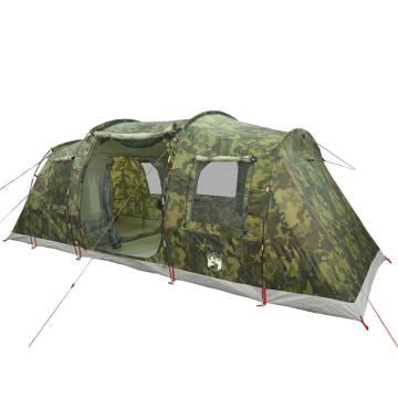  Camping Tent Tunnel 4-Person Camouflage Waterproof