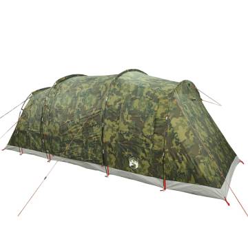  Camping Tent Tunnel 4-Person Camouflage Waterproof