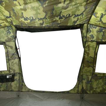  Camping Tent Tunnel 4-Person Camouflage Waterproof