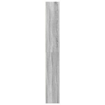  Bookcase Grey Sonoma 80x24x176 cm Engineered Wood