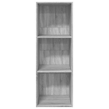  Bookcase Grey Sonoma 40x30x114 cm Engineered Wood