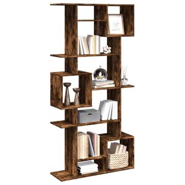  Book Cabinet Smoked Oak 92x29x188 cm Engineered Wood