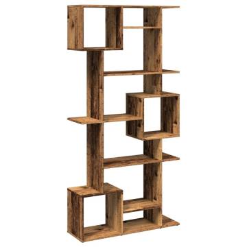  Book Cabinet Smoked Oak 92x29x188 cm Engineered Wood