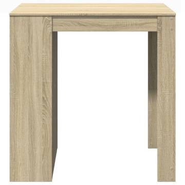  Bar Table Sonoma Oak 102x70x103.5 cm Engineered Wood