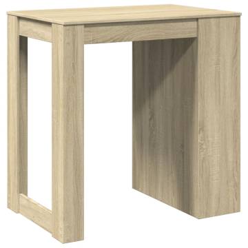  Bar Table Sonoma Oak 102x70x103.5 cm Engineered Wood