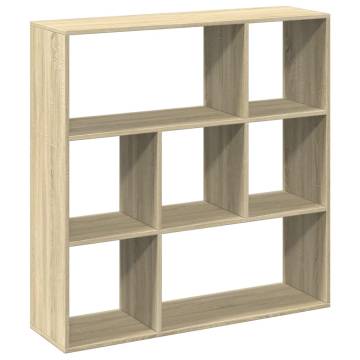  Room Divider Bookcase Sonoma Oak 102x29x103.5 cm Engineered Wood