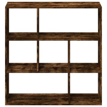  Room Divider Bookcase Smoked Oak 102x29x103.5 cm Engineered Wood