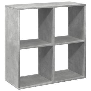  Room Divider Bookcase Concrete Grey 69.5x29x69.5 cm Engineered Wood