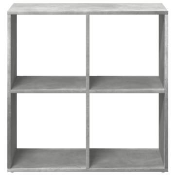  Room Divider Bookcase Concrete Grey 69.5x29x69.5 cm Engineered Wood