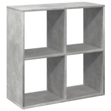  Room Divider Bookcase Concrete Grey 69.5x29x69.5 cm Engineered Wood