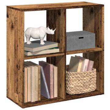  Room Divider Bookcase Old Wood 69.5x29x69.5 cm Engineered Wood