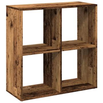  Room Divider Bookcase Old Wood 69.5x29x69.5 cm Engineered Wood