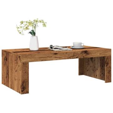  Coffee Table Old Wood 102x50x35 cm Engineered Wood